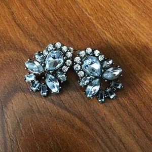 J.Crew Diamond Bracelet + Diamond Earrings (Faux)